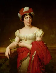 Portrait of Madame de Stael, Copy of a Painting by Francois Gerard